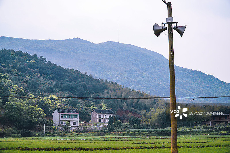 农村广播喇叭图片素材
