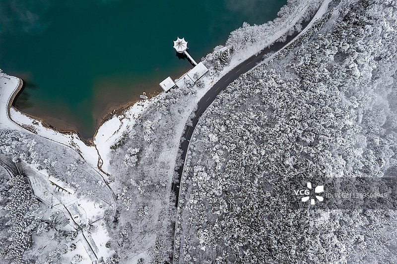 江西九江庐山雪景图片素材