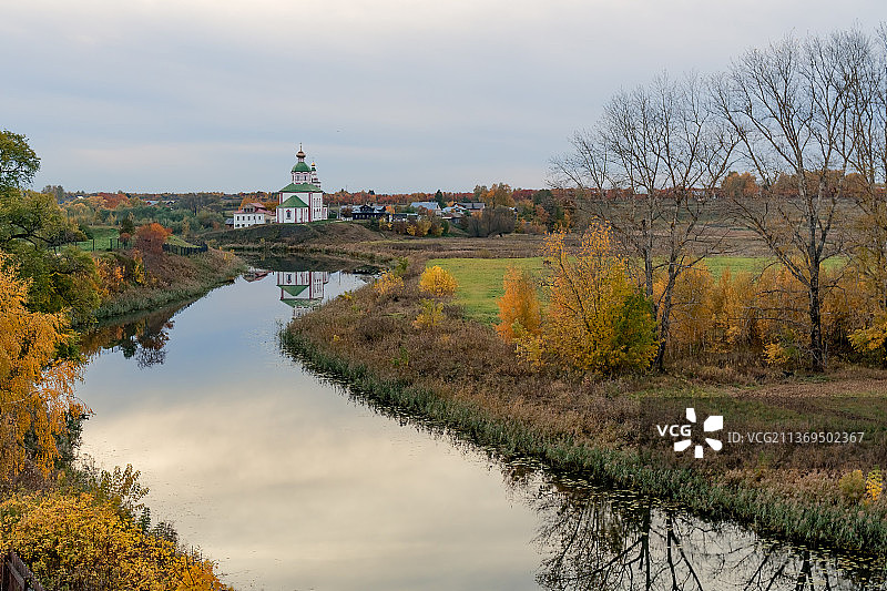 俄罗斯苏兹达尔田园风光图片素材
