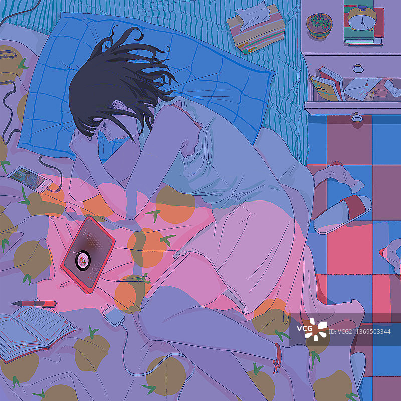 夜深人不静图片素材