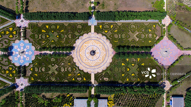 银川阅海中央商务区览山公园图片素材