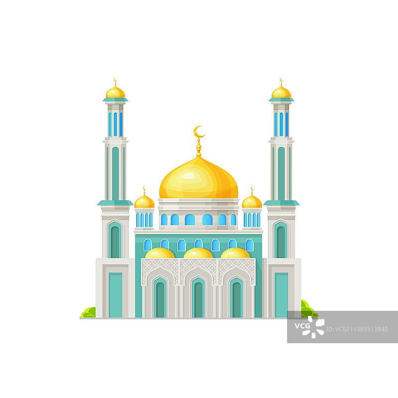 带宣礼塔的阿拉伯清真寺宗教建筑图片素材