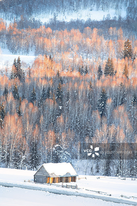 禾木童话镇图片素材