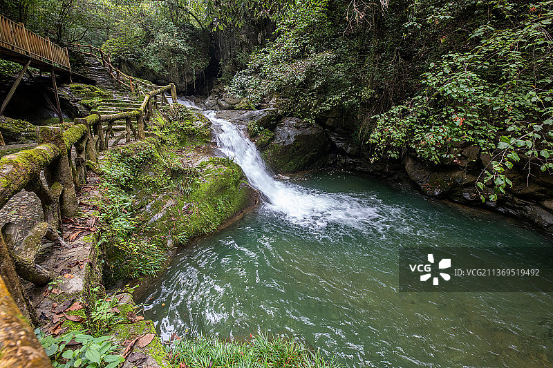 神农架瀑布图片素材