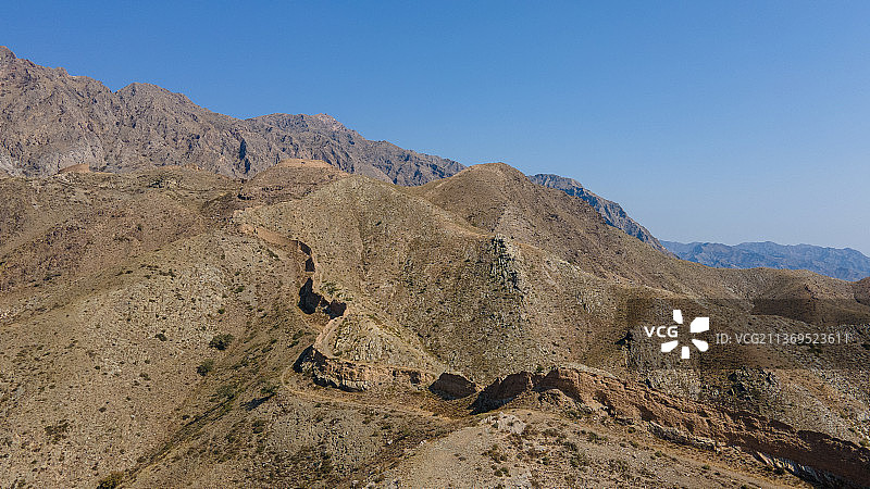 宁夏贺兰山三关口明长城遗址图片素材