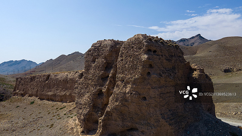 宁夏贺兰山三关口明长城遗址图片素材