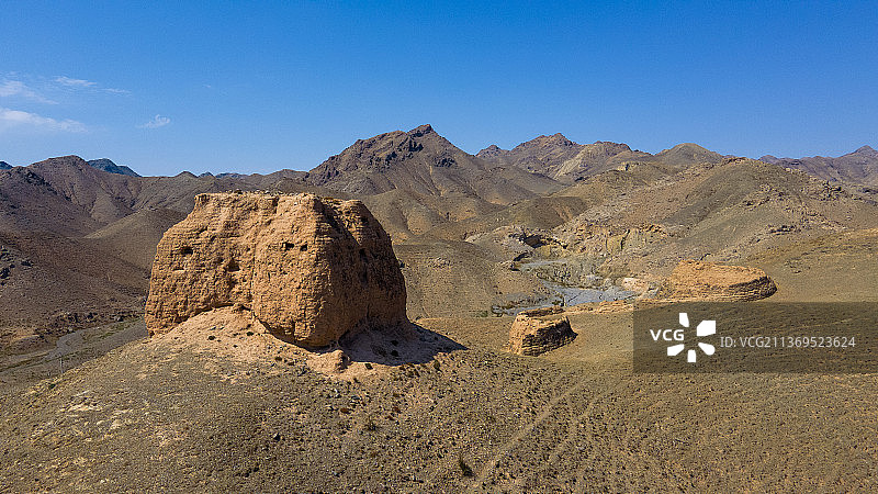 宁夏贺兰山三关口明长城遗址图片素材