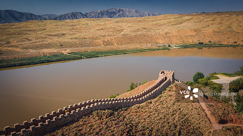 宁夏中卫黄河明长城遗址图片素材