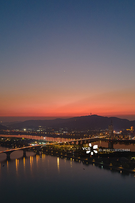 长沙晚霞图片素材