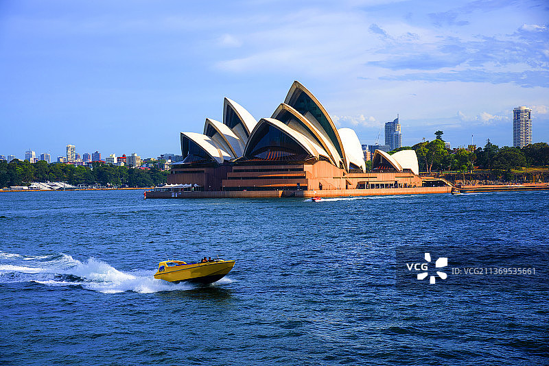 澳大利亚悉尼湾悉尼歌剧院图片素材