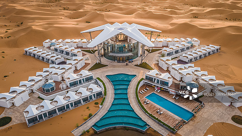 宁夏中卫沙坡头星星酒店图片素材