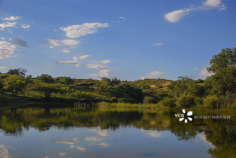 中国内蒙古锡林郭勒多伦姑娘湖风光图片素材