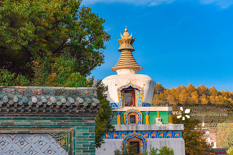 青海塔尔寺藏传佛教寺庙图片素材