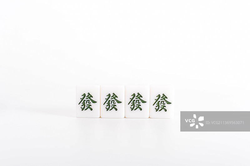 麻将 發字牌图片素材