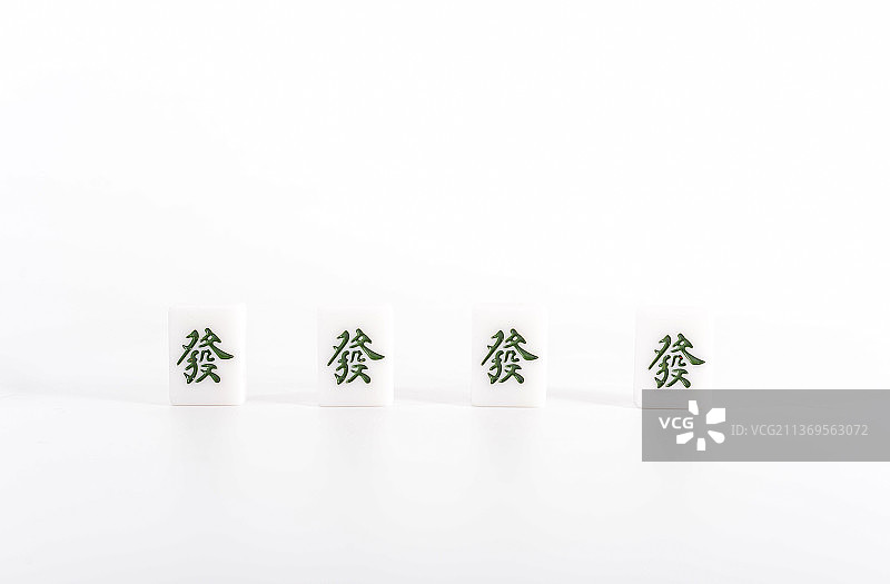 麻将 發字牌图片素材