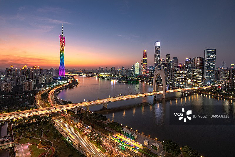 珠江两岸……图片素材