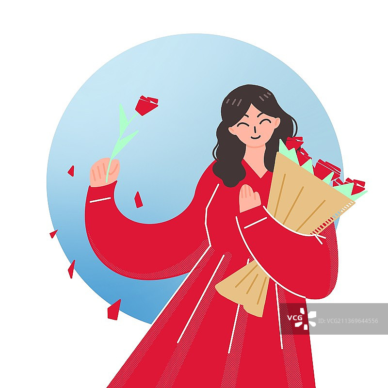 三八妇女节插画图片素材