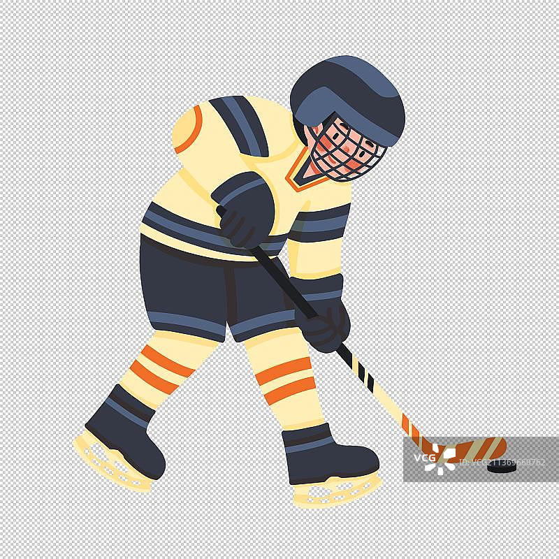 冰球运动员肖像图片素材