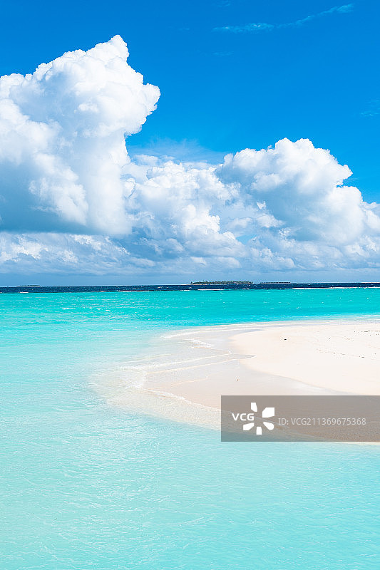 马尔代夫海岛碧海蓝天图片素材