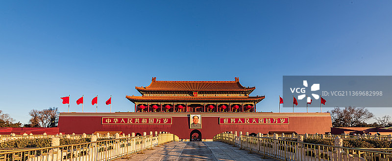 大年初一的天安门图片素材