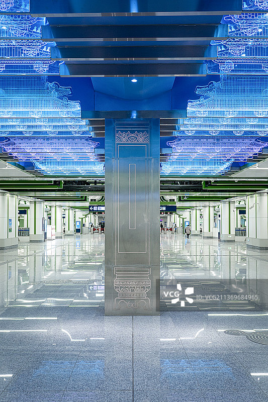 北京市地铁站内景图片素材