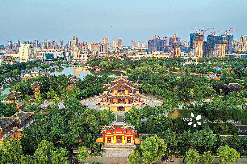 汉城公园+江苏省徐州市沛县汉城公园图片素材