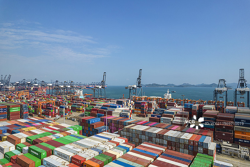 盐田港 盐田区 盐田国际集装箱码头 深圳 深圳风光 粤港澳大湾区图片素材