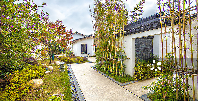 苏州住宅园林建筑图片素材