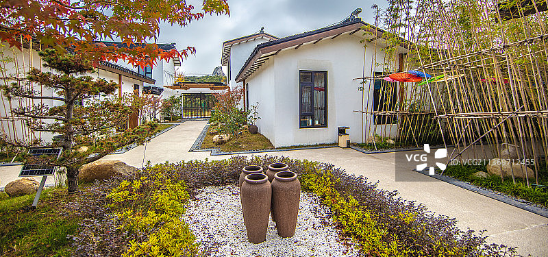 苏州住宅园林建筑图片素材