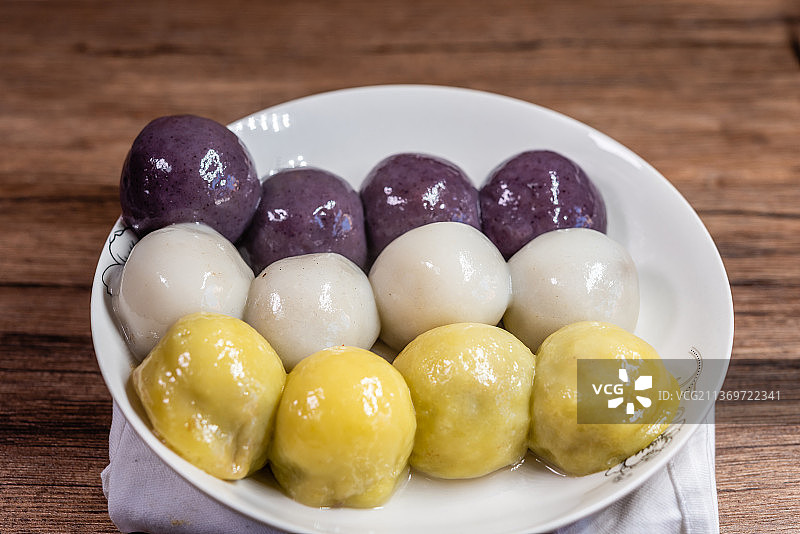 一堆糯米面粘豆包图片素材