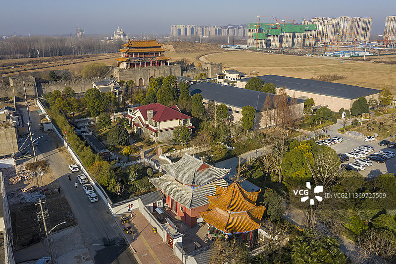 破败不堪的周口市圆明寺和慈觉寺图片素材