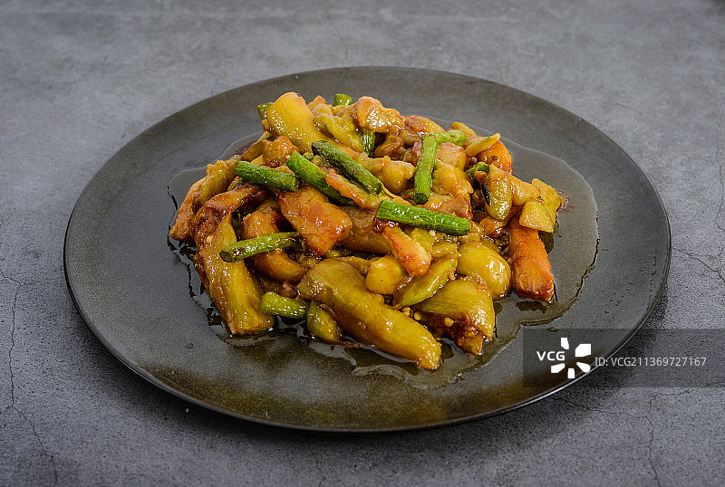 豇豆茄子图片素材