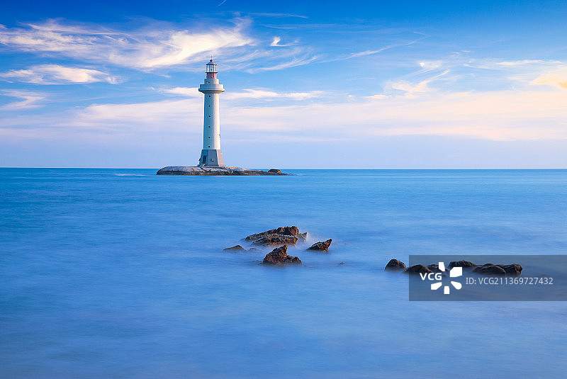 灯塔日出日落星空风光图片素材