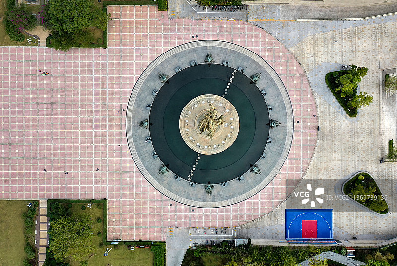 广东省深圳市龙岗区政府龙城广场万科时代广场红立方航拍图片素材