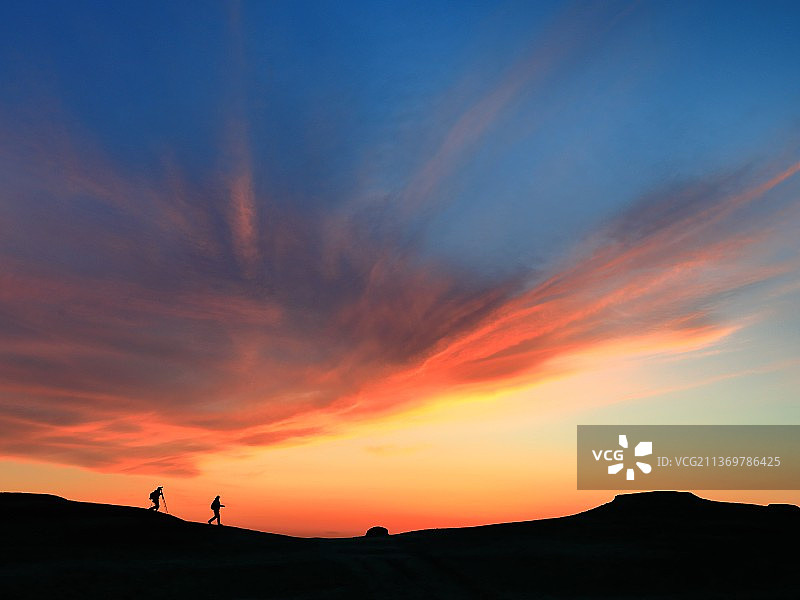 魔鬼城晚霞图片素材
