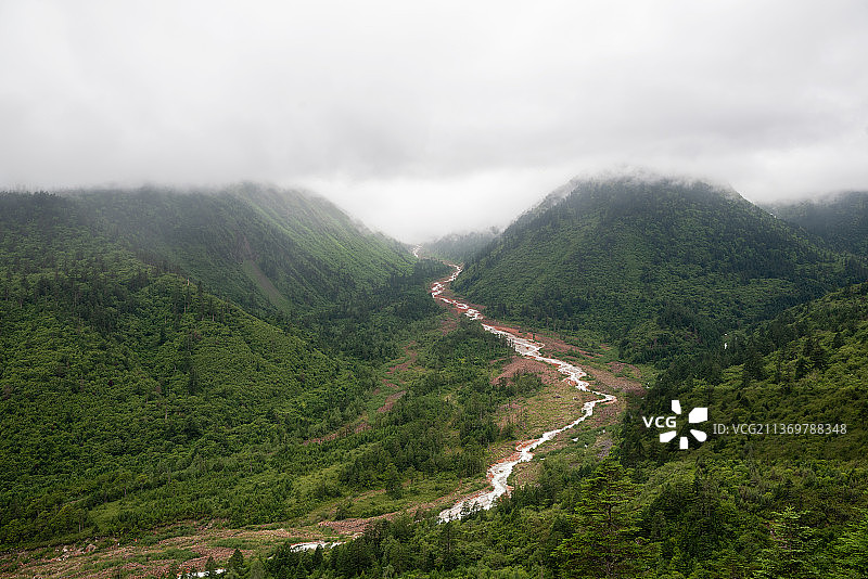 川西红石滩图片素材