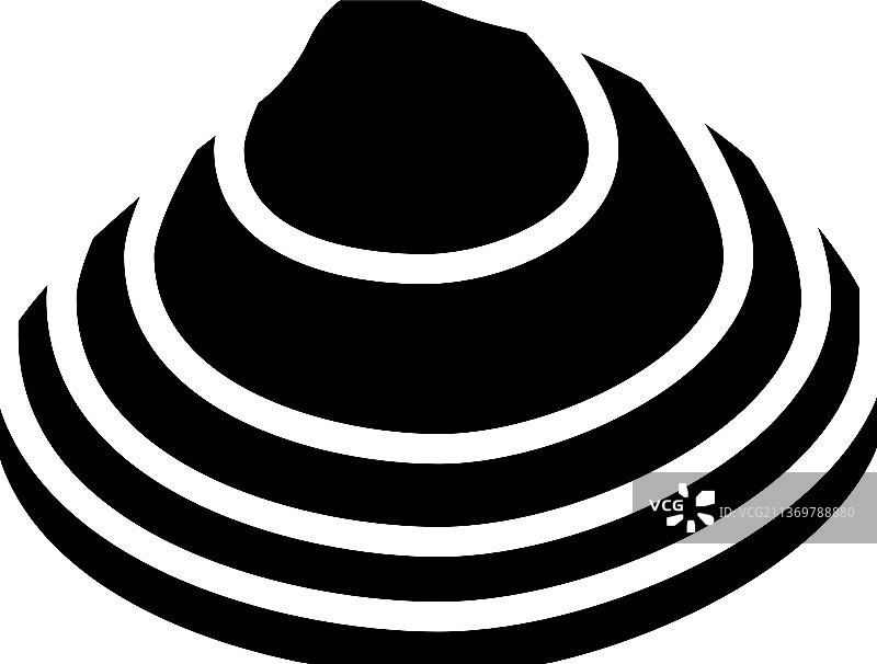 海浪蛤蜊标志图标图片素材