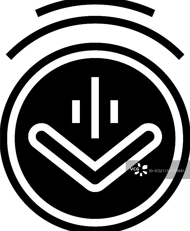 向下滚动标志符号图标图片素材