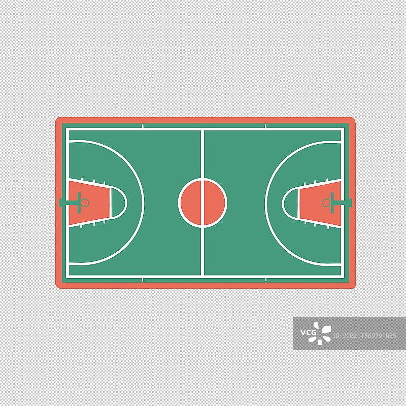 篮球场俯视图图片素材