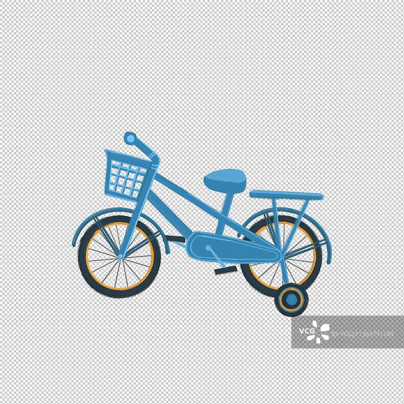 儿童自行车的特写镜头图片素材