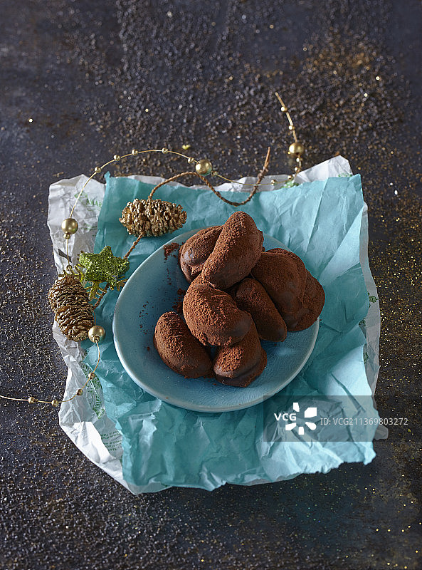 焦糖可可巴西坚果图片素材