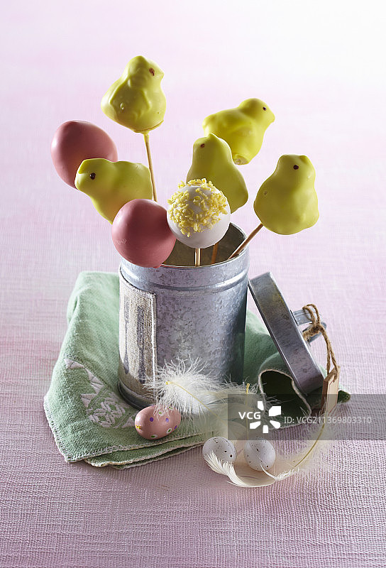 复活节蛋糕棒棒糖图片素材