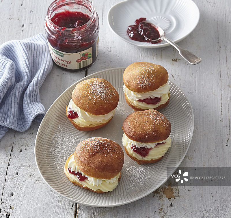 果酱甜甜圈图片素材