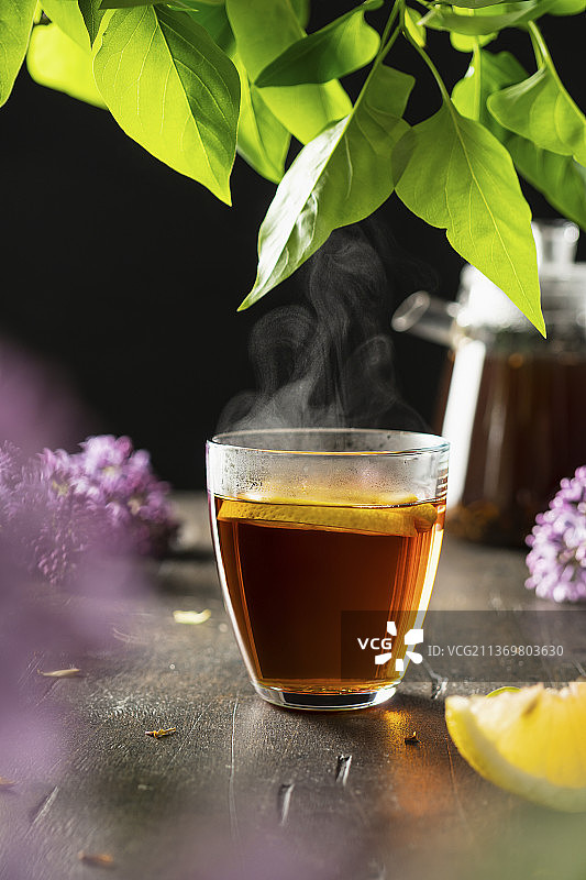 柠檬片热茶图片素材