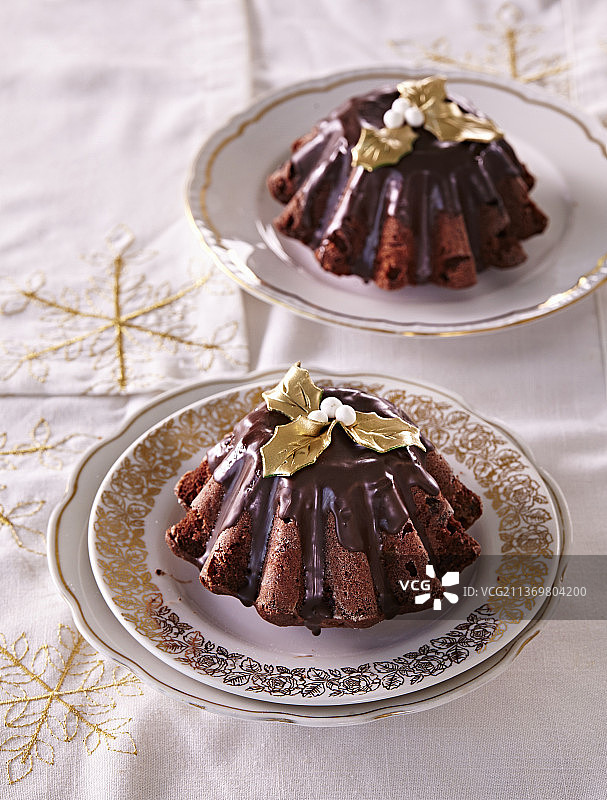 巧克力橙子英式布丁图片素材