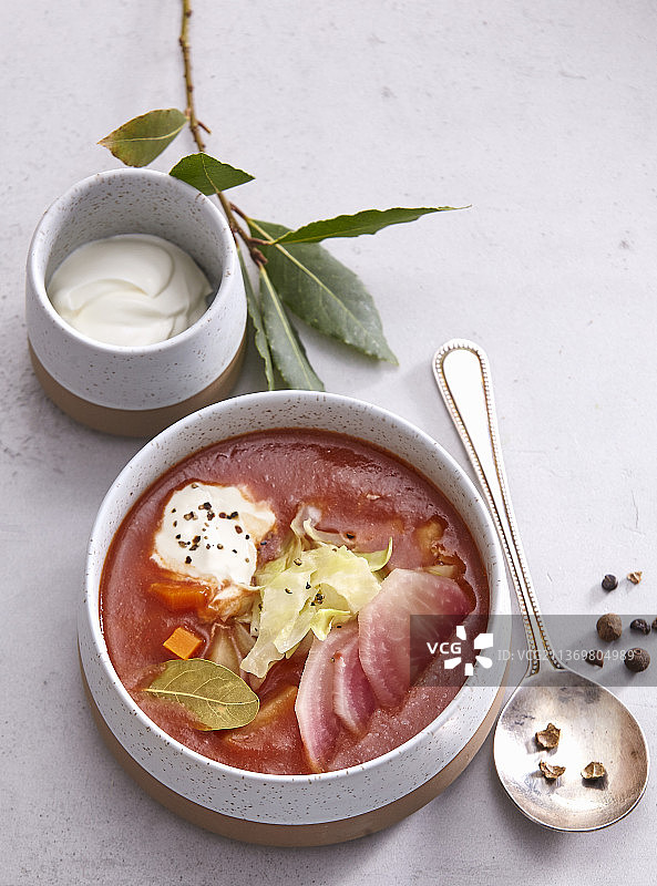 甜菜根蔬菜汤图片素材