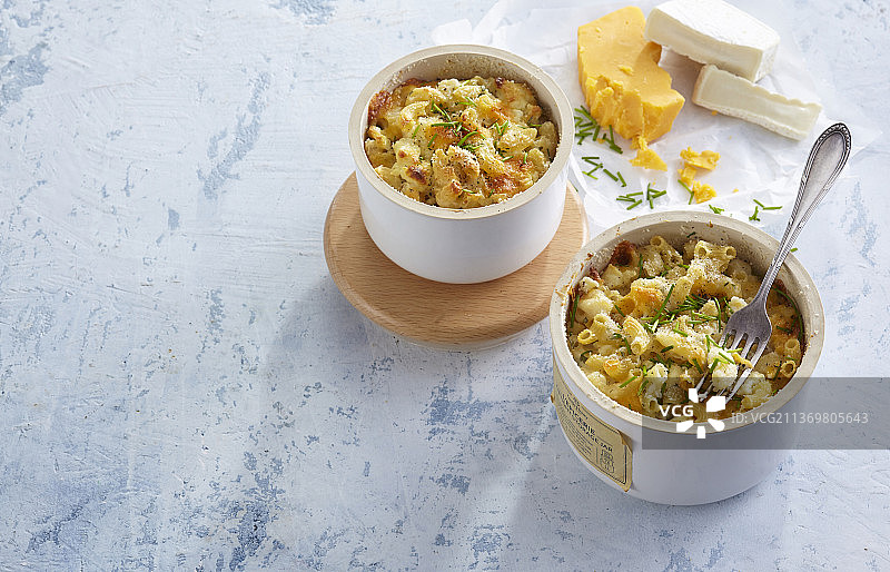 切达奶酪焗烤通心粉图片素材