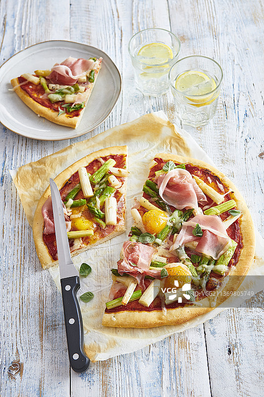 芦笋披萨图片素材