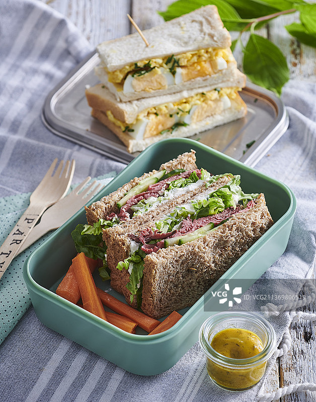 野餐三明治图片素材