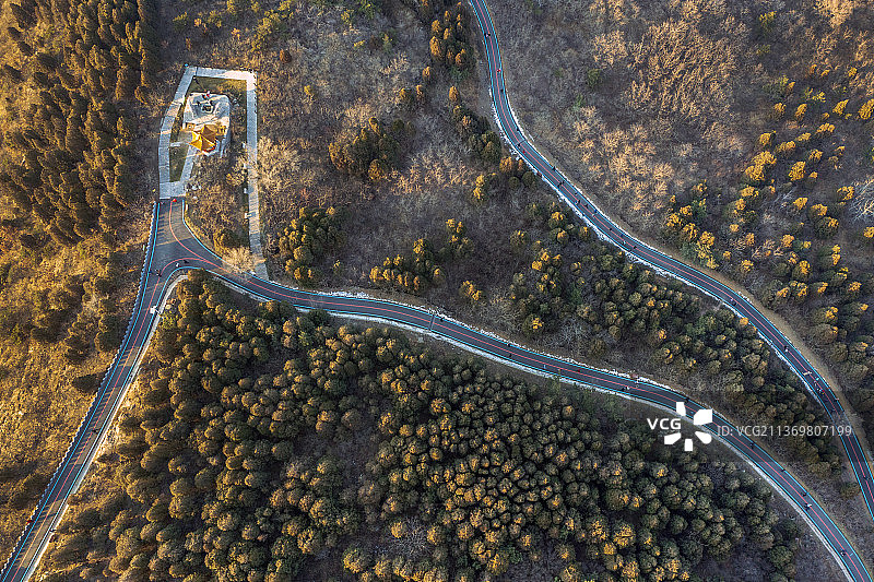 航拍诸城南湖风光图片素材